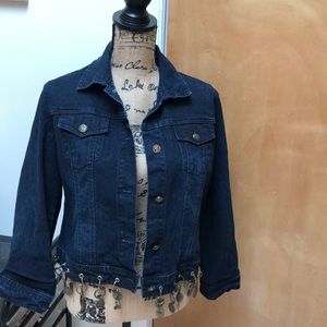 Jean jacket with charms !